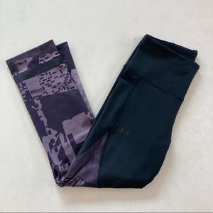 Under Armour Crop Leggings - Black/Tech